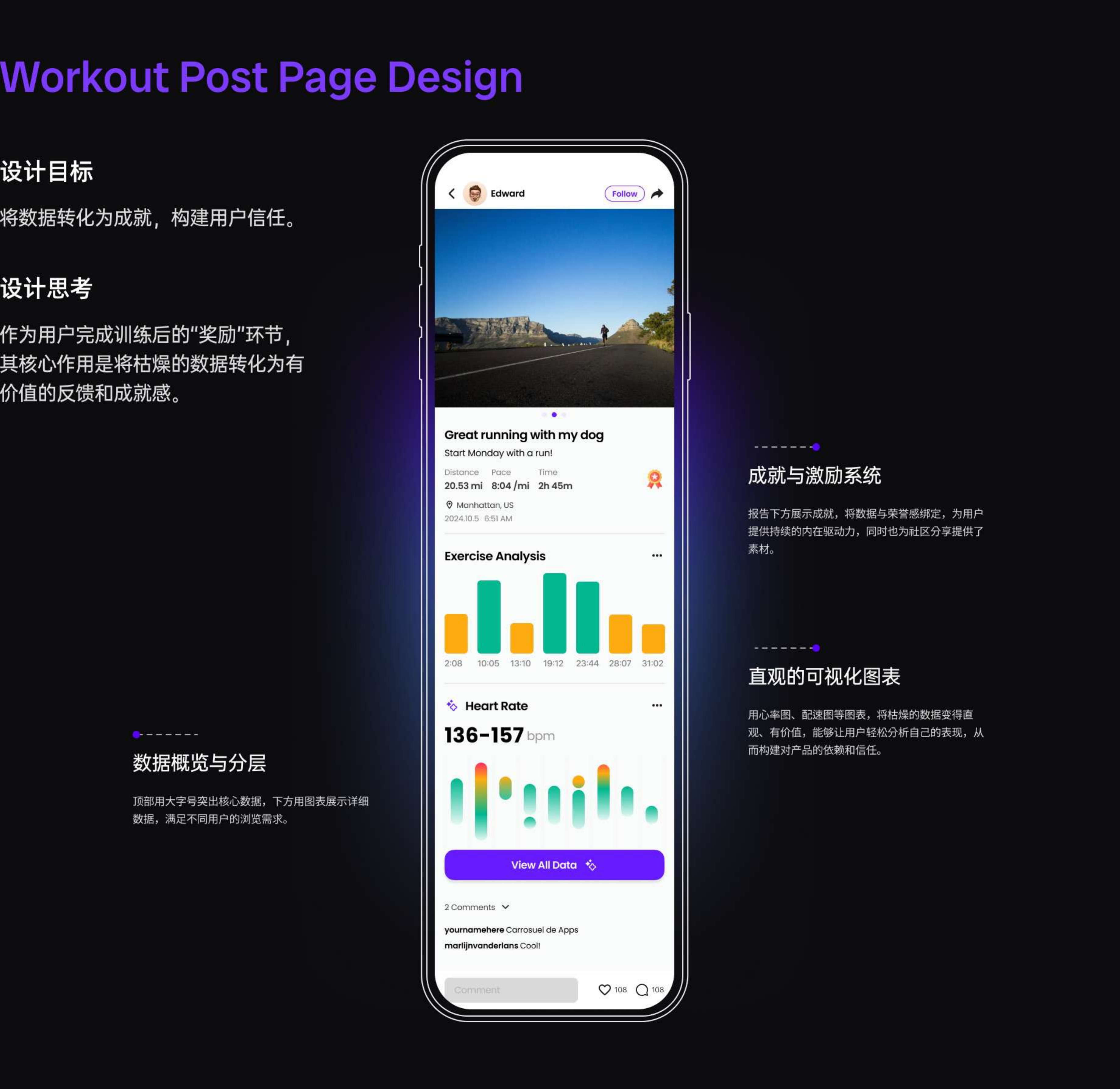 训练总结页：把数据转化为成就与可分享内容