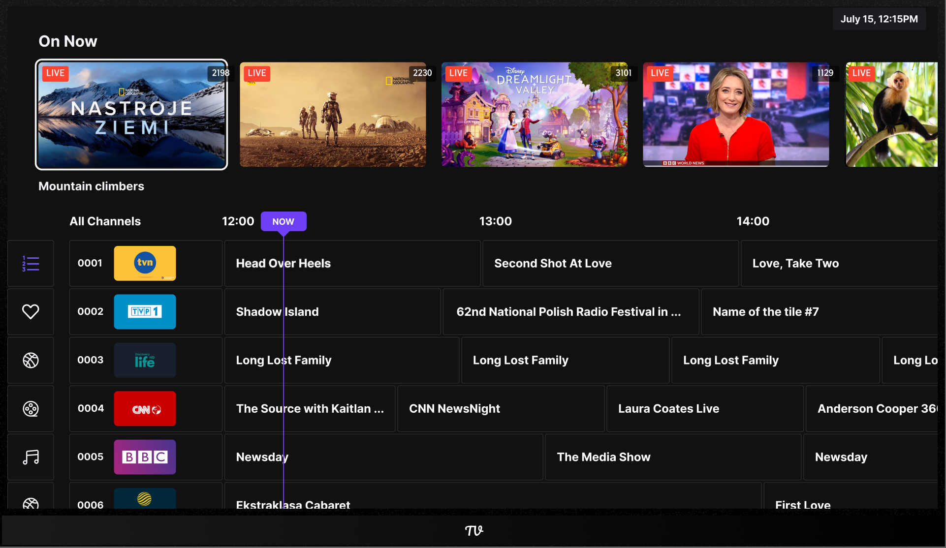 TVChannels TV program guide